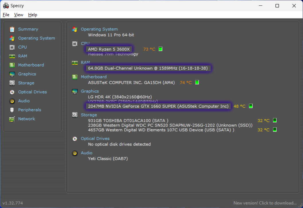 Speccy Interface